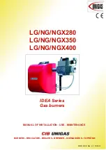 Unigas IDEA LG280 Manual Of Installation - Use - Maintenance preview