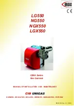 Unigas IDEA LG550 Manual Of Installation - Use - Maintenance preview