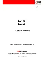 Unigas LO140 G-.TN Series Instructions For Installation, Use And Maintenance Manual preview