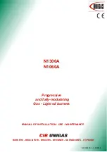 Unigas N1300A Manual Of Installation - Use - Maintenance preview