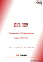 Preview for 1 page of Unigas RN510 Manual Of Installation - Use - Maintenance