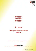 Unigas RX1025.1 Manual preview
