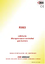 Unigas RX63 Manual Of Installation - Use - Maintenance preview