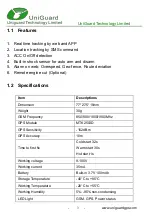 Preview for 3 page of UniGuard UM720 User Manual
