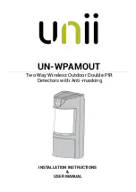 unii UN-WPAMOUT Installation Instructions & User Manual preview