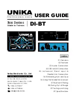 Preview for 1 page of Unika DI-BT User Manual