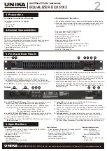 Preview for 2 page of Unika EQ-301X1 Instruction Manual