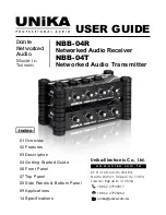 Unika NBB-04R User Manual preview