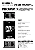 Unika PRO MMD User Manual preview