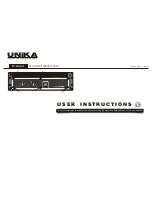 Unika PS-3000 User Instructions preview