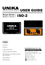 Preview for 1 page of Unika Stage Series User Manual