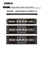 Unika X-3000 User Instructions preview