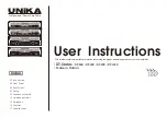 Preview for 1 page of Unika XT-1250 User Instructions