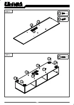 Предварительный просмотр 7 страницы Unikito TV Stand with Bag Drawers Assembly Instruction Manual