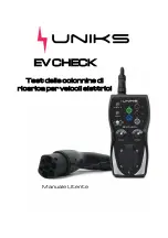 Preview for 1 page of Uniks EV CHECK Manual