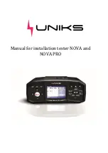 Uniks NOVA Manual For Installation предпросмотр