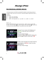 Preview for 8 page of Uniks RAPID PRO User Manual