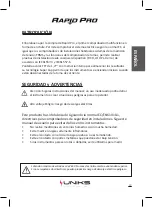 Preview for 19 page of Uniks RAPID PRO User Manual