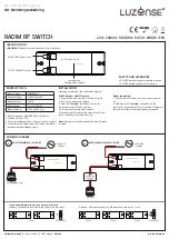 Preview for 2 page of Unilamp Luzense RADIM RF Instruction Manual