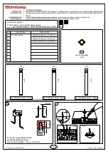 Preview for 1 page of Unilamp Mini CHARISMA1 Square-Bollard Installation Manual