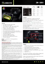 UNILITE CRI-1900 Quick Start Manual предпросмотр