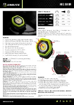 UNILITE HX1500R Quick Start Manual предпросмотр