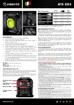 Preview for 4 page of UNILITE MTB-5300 Manual