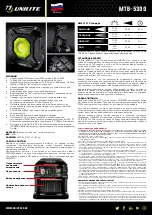 Preview for 7 page of UNILITE MTB-5300 Manual