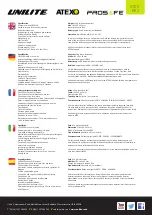 UNILITE PROSAFE ATEX-RA2 Manual preview