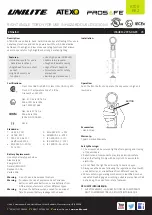 Preview for 2 page of UNILITE PROSAFE ATEX-RA2 Manual