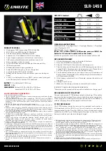 UNILITE SLR-1450 Quick Start Manual preview