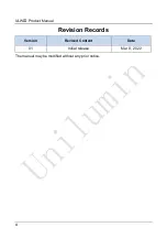 Preview for 4 page of Unilumin ULW III Product Manual