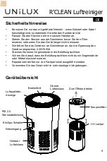 Preview for 10 page of Unilux R'CLEAN User Manual