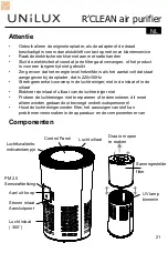 Preview for 22 page of Unilux R'CLEAN User Manual