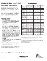 Предварительный просмотр 2 страницы Unimac M30 CONTROL Specifications