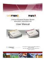 Unimax MA-2025-4G User Manual preview