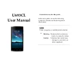 Preview for 1 page of Unimax U693CL User Manual