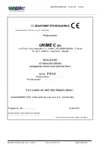 Preview for 28 page of Unimec FG 33-06 Operating, Maintenance, Spare Parts Manual