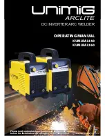 Unimig Arclite KUMJRAL140 Operating Manual preview