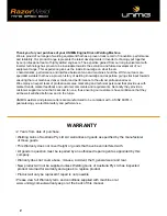 Preview for 2 page of Unimig RazorWeld MS500 Operating Manual