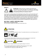 Preview for 4 page of Unimig RazorWeld MS500 Operating Manual