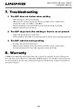 Preview for 14 page of Unimig TRADE U21020 Operating Manual