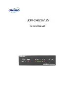 Preview for 1 page of UNIMO Technology UDM-240ZBV Service Manual