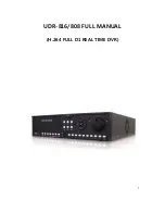 UNIMO Technology UDR-808 Full Manual preview