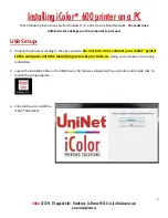 Предварительный просмотр 9 страницы Uninet icolor 600 User Manual