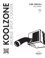 UNINEX Koolzone SAC-2500C User Manual preview