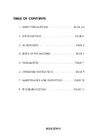 Preview for 3 page of UNINEX KOOLZONE SAC-25FC User Manual