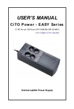 Uninterruptible Power Supply EASY CPF-M400S User Manual preview