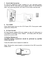 Предварительный просмотр 6 страницы Uninterruptible Power Supply EASY CPF-M400S User Manual