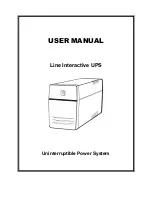 Предварительный просмотр 1 страницы Uninterruptible Power System 400 User Manual